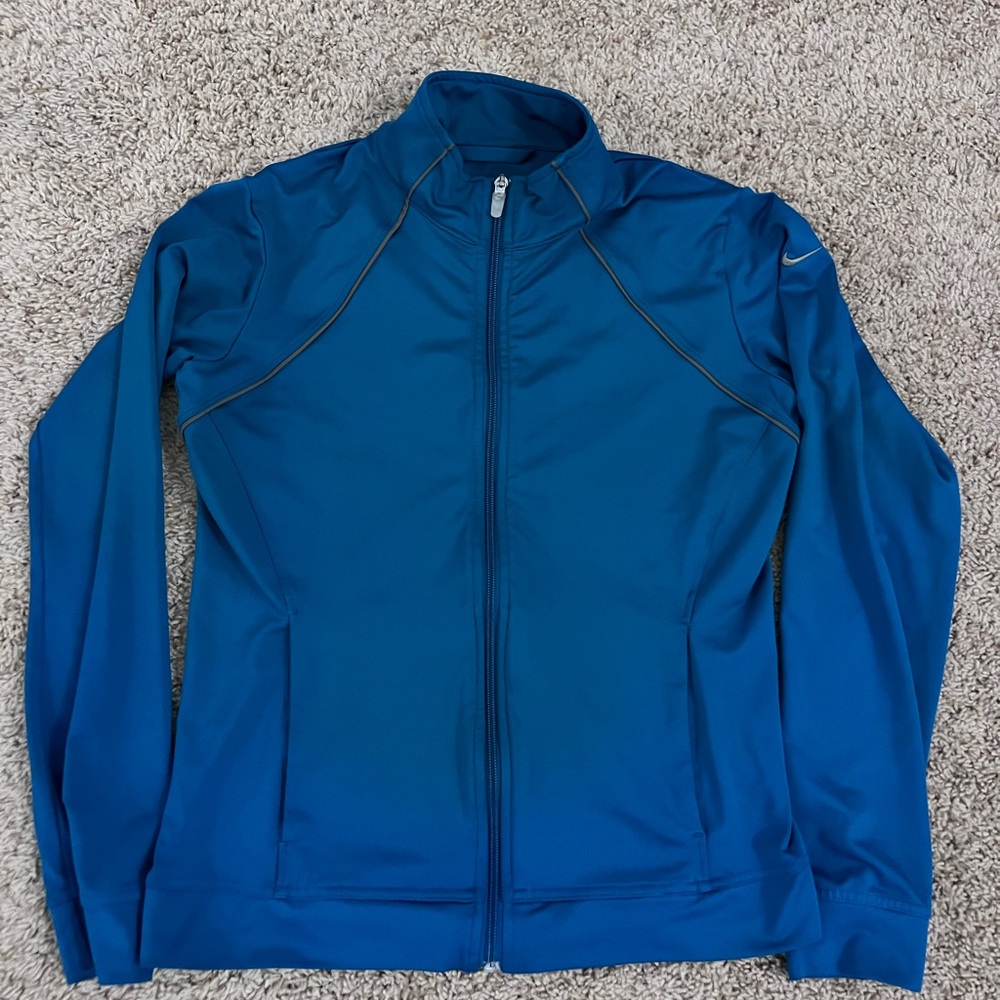 Nike Blue Performance Jacket Lightweight Athletic Design
